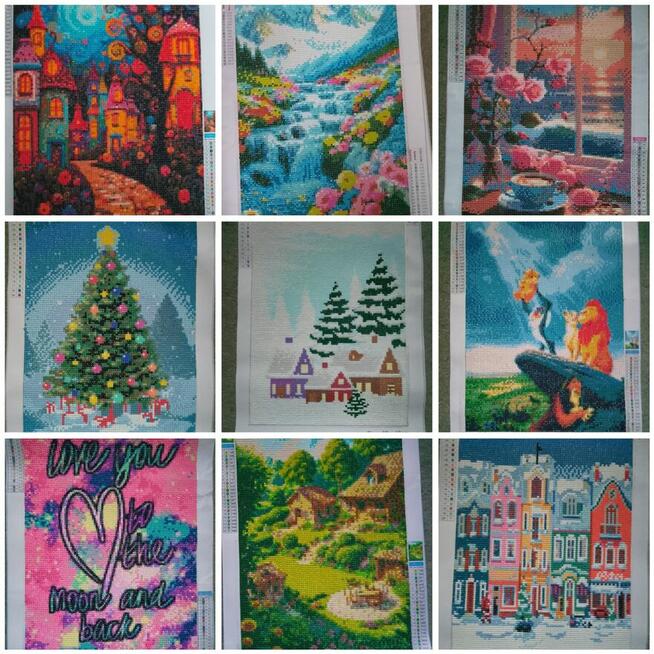 Haft Diamentowy Ręcznie Robiony Mozaika