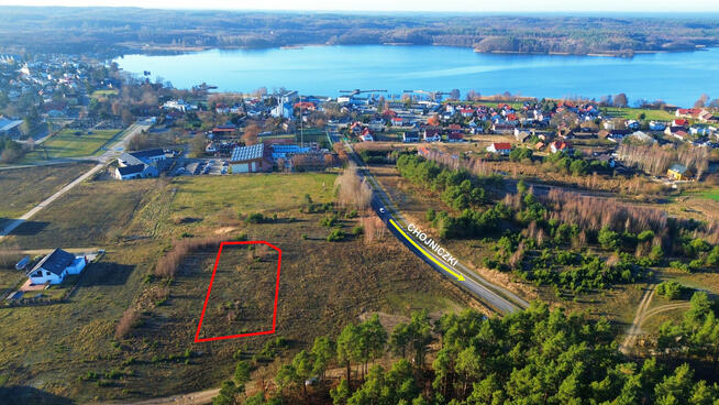 Charzykowy działka budowlana z widokiem na jezioro 1857m2