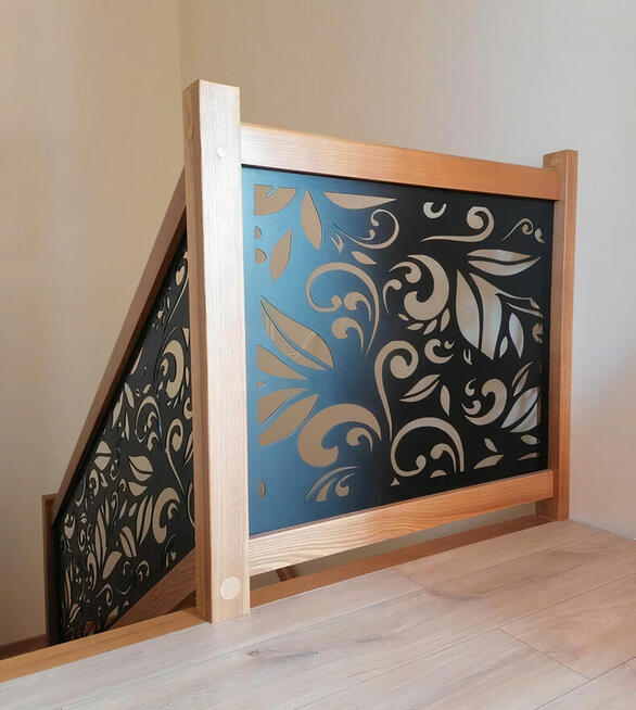 Balustrada balkonowa i tarasowa CNC na wymiar, aluminium, st