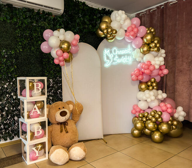 Dekoracja Balonowa Komunia Święta Chrzest Urodziny Wesele