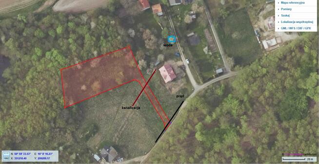 Działka w miejscowosci Kłonice