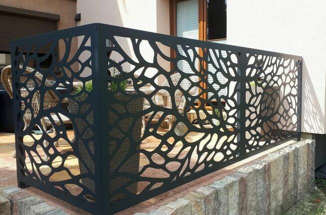 Balustrada balkonowa i tarasowa CNC na wymiar, aluminium, st