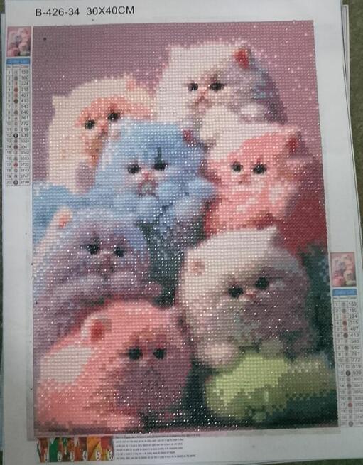 Haft Diamentowy Ręcznie Robiony Mozaika