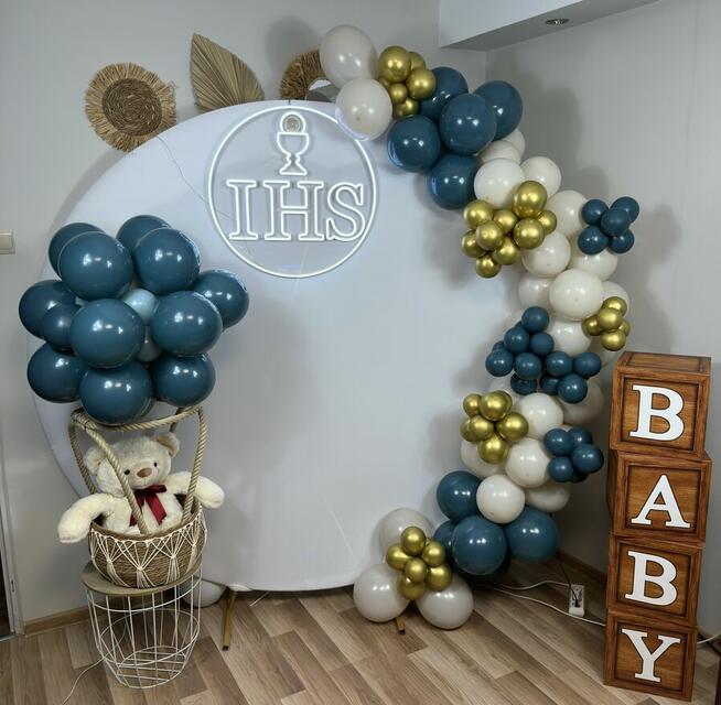 Dekoracja Balonowa Komunia Święta Chrzest Urodziny Wesele