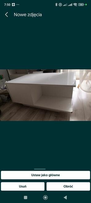 SPRZEDAM TANIO zestaw białych mebli stół szafka pod tv stoli