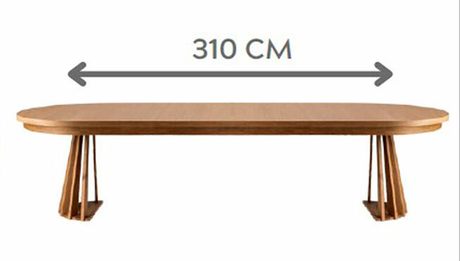 *Niepowtarzalny designe*stół LAMELLO 110-310 od ręki