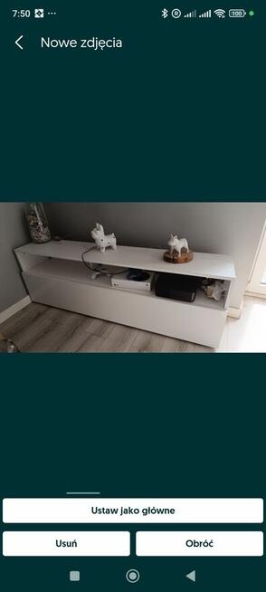 SPRZEDAM TANIO zestaw białych mebli stół szafka pod tv stoli