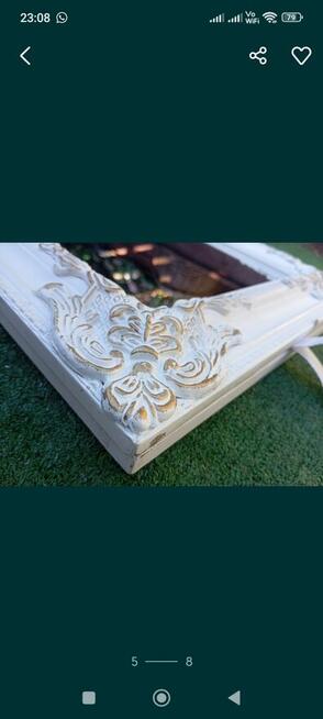 Eleganckie, białe duże lustro stojące JYSK Nordborg 160,5 x