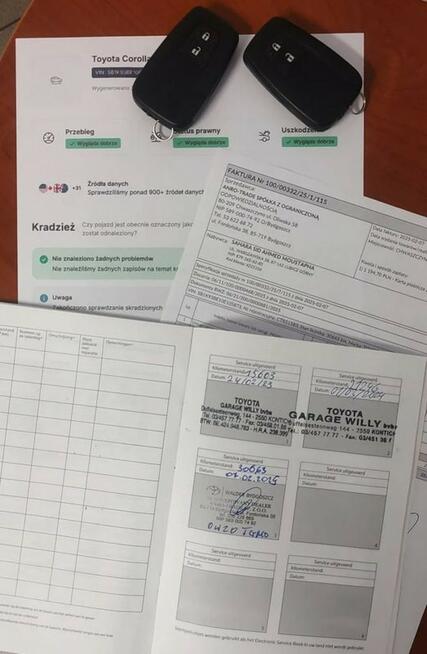 Toyota Corolla serwis ASO, Gwarancja ASO, wersja Comfort+ Tech