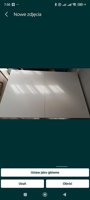 SPRZEDAM TANIO zestaw białych mebli stół szafka pod tv stoli