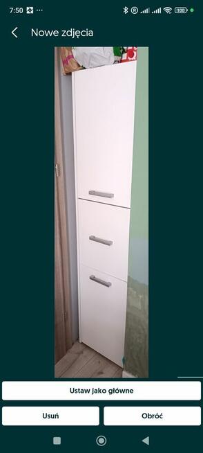 SPRZEDAM TANIO zestaw białych mebli stół szafka pod tv stoli