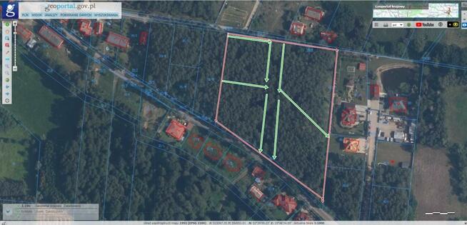 Działka leśna 3000 metrów Liszyno Gmina Słupno powiat płocki