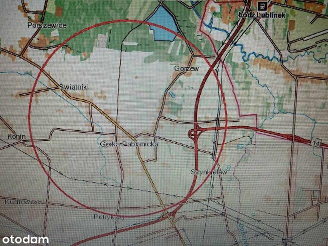 Duży teren przemysłowy przy A2