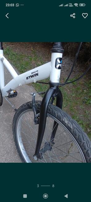 Rower B\TWIN Single 100 biały 20\