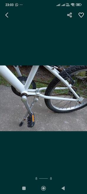 Rower B\TWIN Single 100 biały 20\