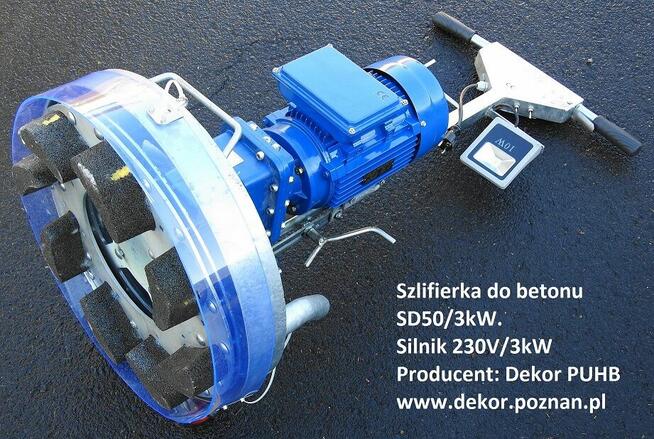 Szlifowanie betonu - tarcza 600 do zacieraczki spalinowej