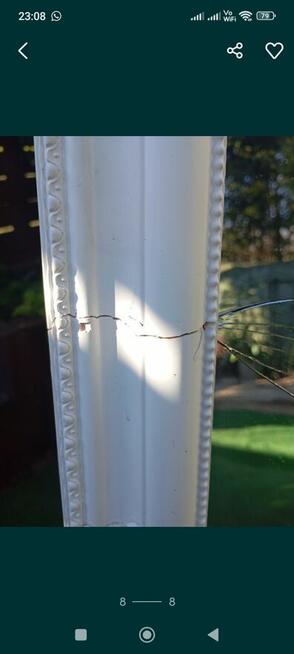 Eleganckie, białe duże lustro stojące JYSK Nordborg 160,5 x