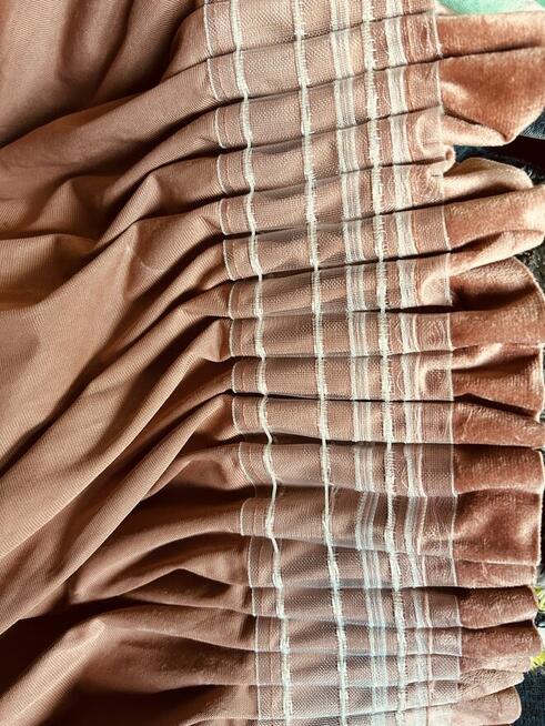 Zasłony welurowe ( przyciemniające ) - pudrowy róż