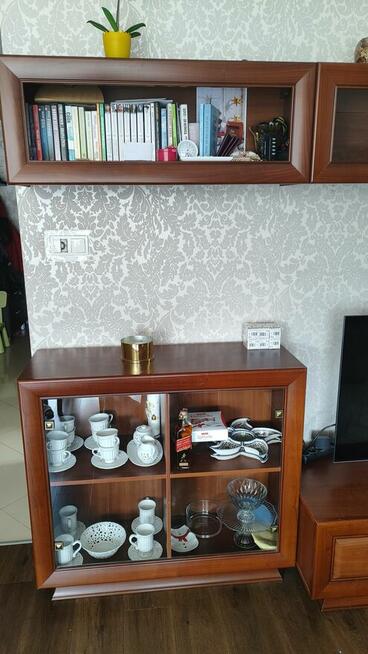 Meblościanka - BRW Largo Classic, kolor wiśnia włoska-