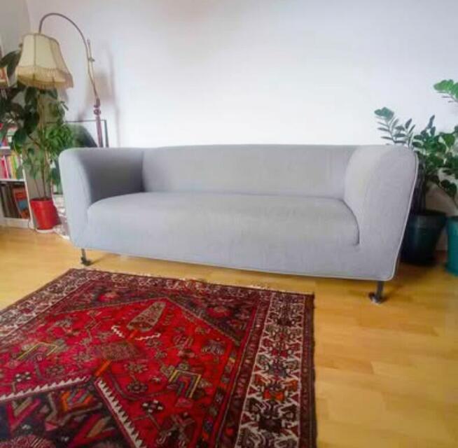 Sofa 185 cm jednobryłowa szara