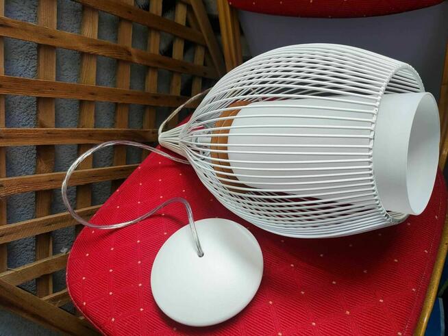 Lampa Biała wisząca żyrandol Eglo Razoni sufitowa sufit