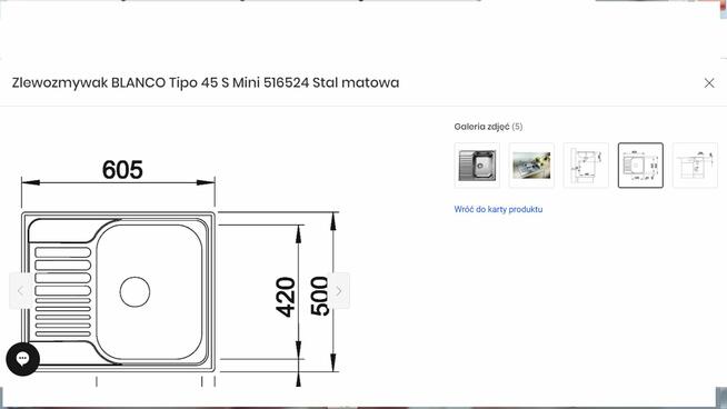 sprzedam zlew Blanco 45 S