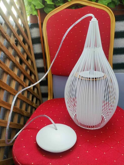 Lampa Biała wisząca żyrandol Eglo Razoni sufitowa sufit