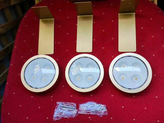 Lampki LED złote na baterie Lampa bezprzewodowa kinkiet