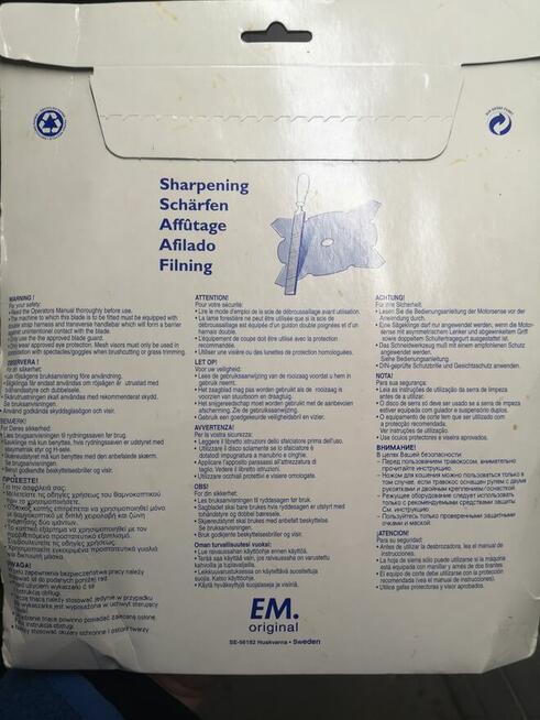 Nowa tarcza do trawy czterozębna Husqvarna Grass 255-4 ORYG.