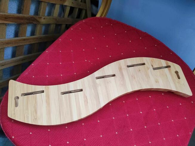 Wieszak na ręczniki kurtki drewniany z drewna bambusowy