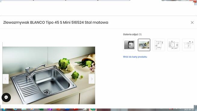 sprzedam zlew Blanco 45 S