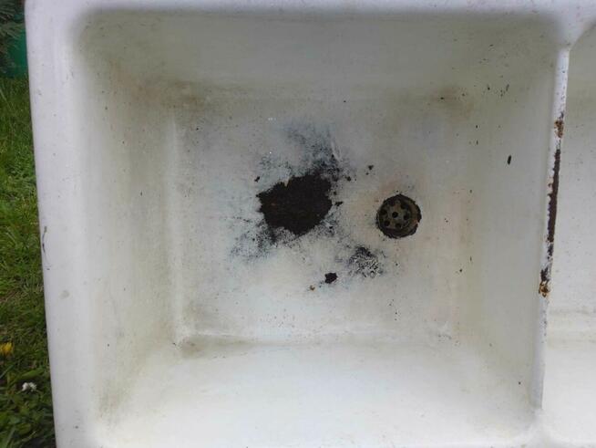 Zlewozmywak żeliwny dwukomorowy umywalka żeliwna dwukomorowa