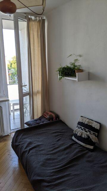 Bez prowizji przytulny pokój z loggią, Dolny Mokotów