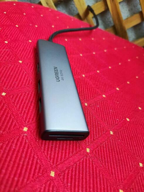 Adapter 5w1 UGREEN CM511 Hub USB-C USB HDMI czytnik kart TF/SD