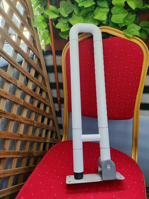 Poręcz do Toalety WC łazienki uchwyt biały bezpieczeństwa