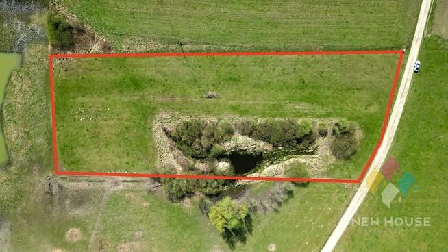 Jesionowo, działka z WZ, pow. 7996 m2, oczko wodne