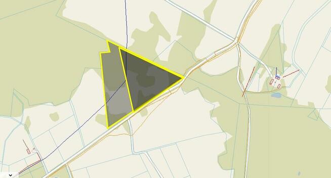 Działka rolna Langanki gm. Kętrzyn