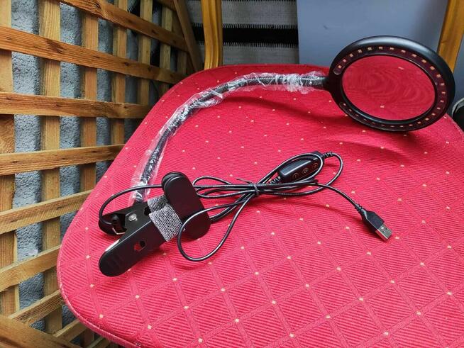 Lampka LED Kosmetyczna Lampa lupa szkło Powiększająca