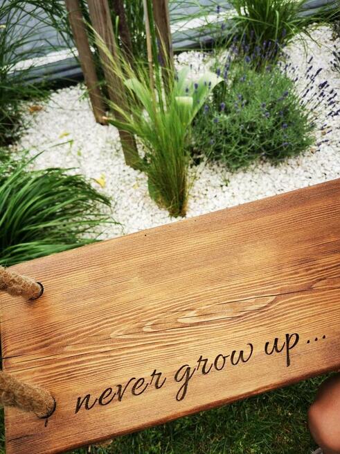 Huśtawka Boho drewniana - bezpieczna i solidna