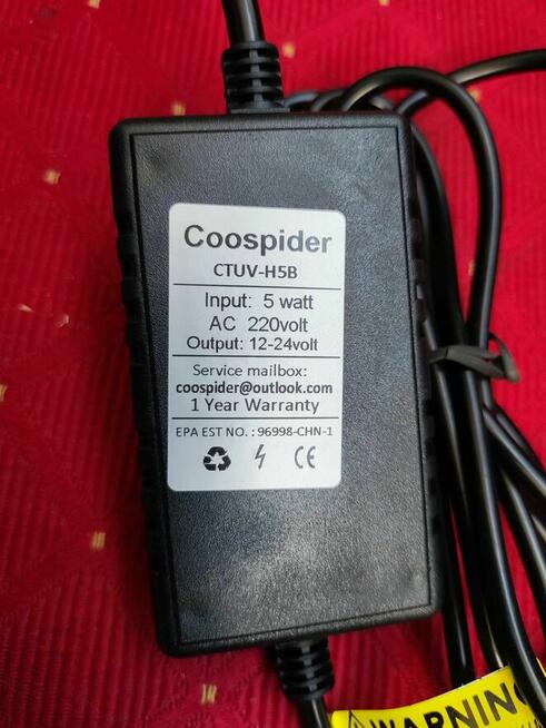 Sterylizator do Akwarium Coospider ctuv h5b filtr UV lampa