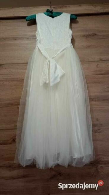 Sukienka komunijna z zestawem dla dziewczynki