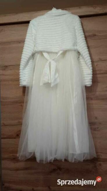 Sukienka komunijna z zestawem dla dziewczynki
