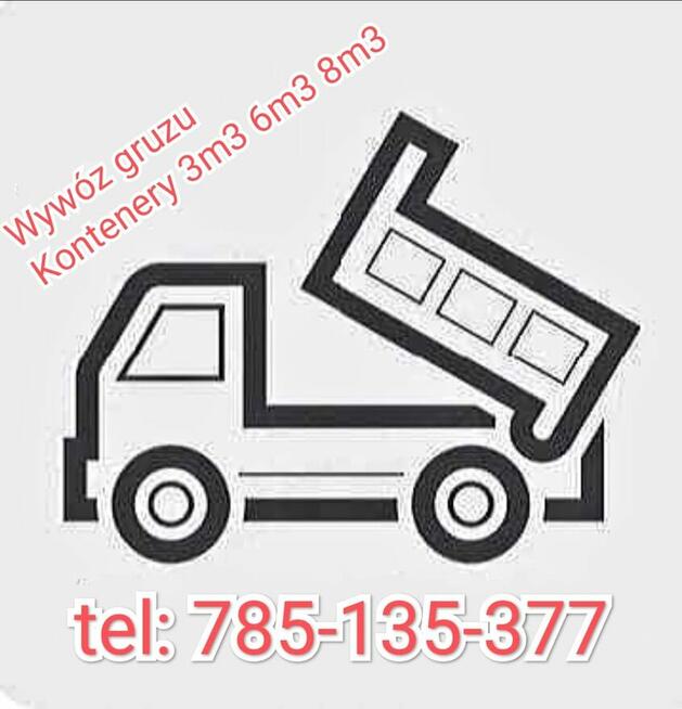 Wywóz gruzu kontenery 3m3 6m3 8m3