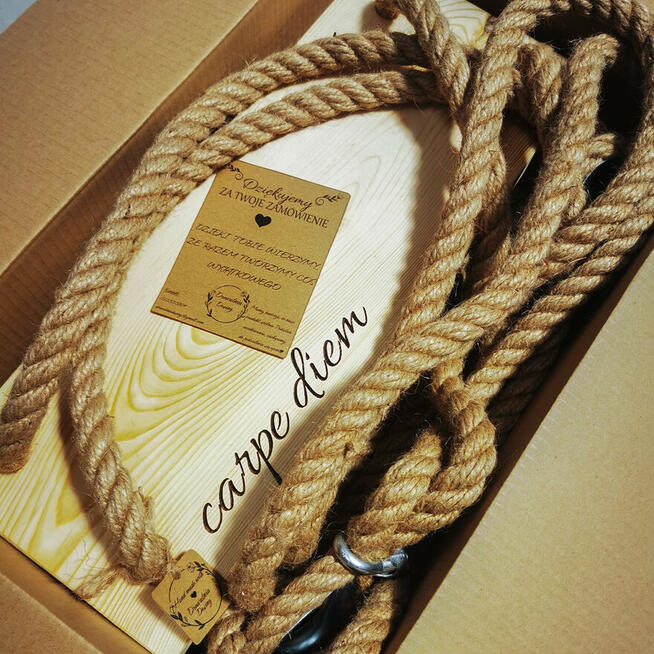 Huśtawka Boho drewniana - bezpieczna i solidna