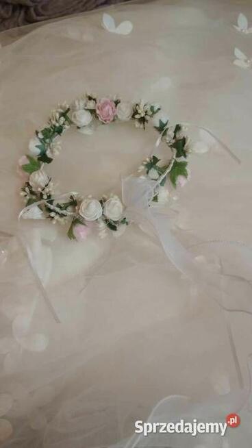 Sukienka komunijna z zestawem dla dziewczynki