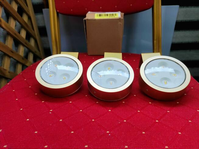 Lampki LED złote na baterie Lampa bezprzewodowa kinkiet