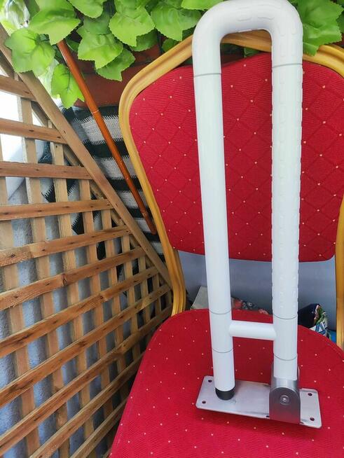 Poręcz do Toalety WC łazienki uchwyt biały bezpieczeństwa