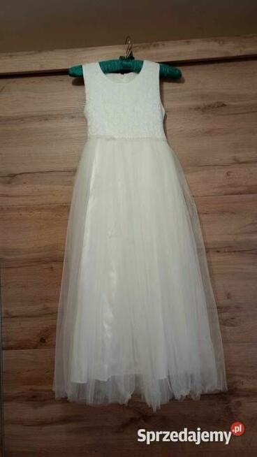 Sukienka komunijna z zestawem dla dziewczynki