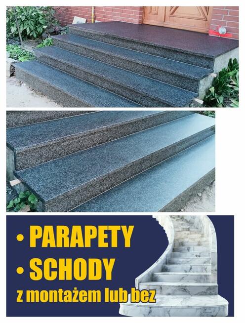 Parapety granitowe
