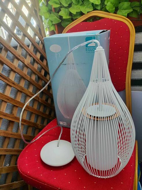 Lampa Biała wisząca żyrandol Eglo Razoni sufitowa sufit